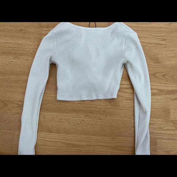 garage cinched long sleeve top - Picture 2 of 3